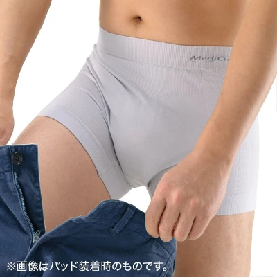 尿漏れパンツ男性用どこで売ってる　グンゼ：パッド対応ボクサーパンツ（前とじ）